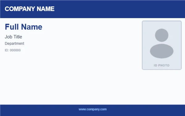 Corporate id cards & badge template