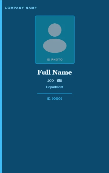 Employee id cards & badge template