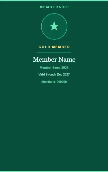 Membership id cards & badge template